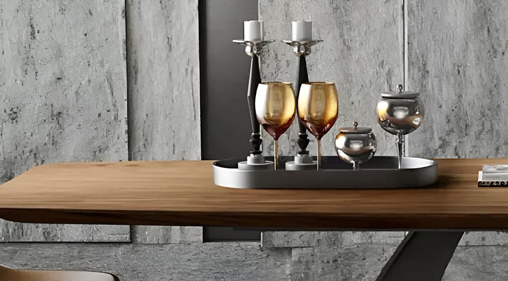 Lixra Nordic Rectangular Wooden Dining Table