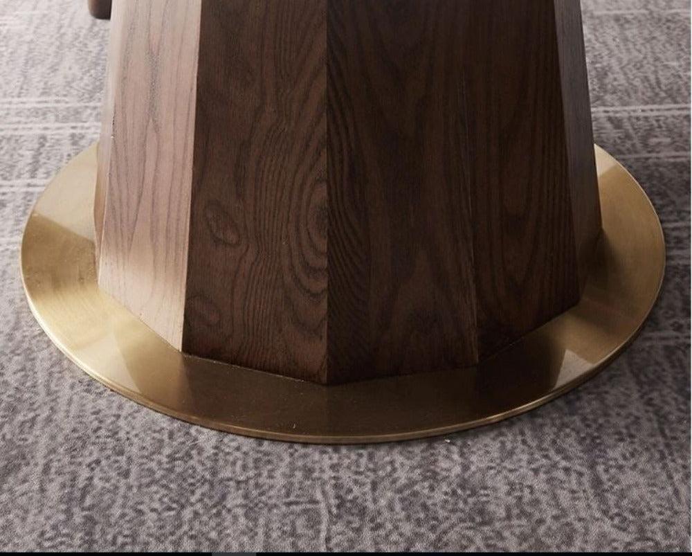 Lixra Nordic Wooden Round Dining Table Set