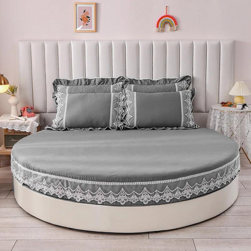 Lixra Organic Soft Cotton Round Bedsheets