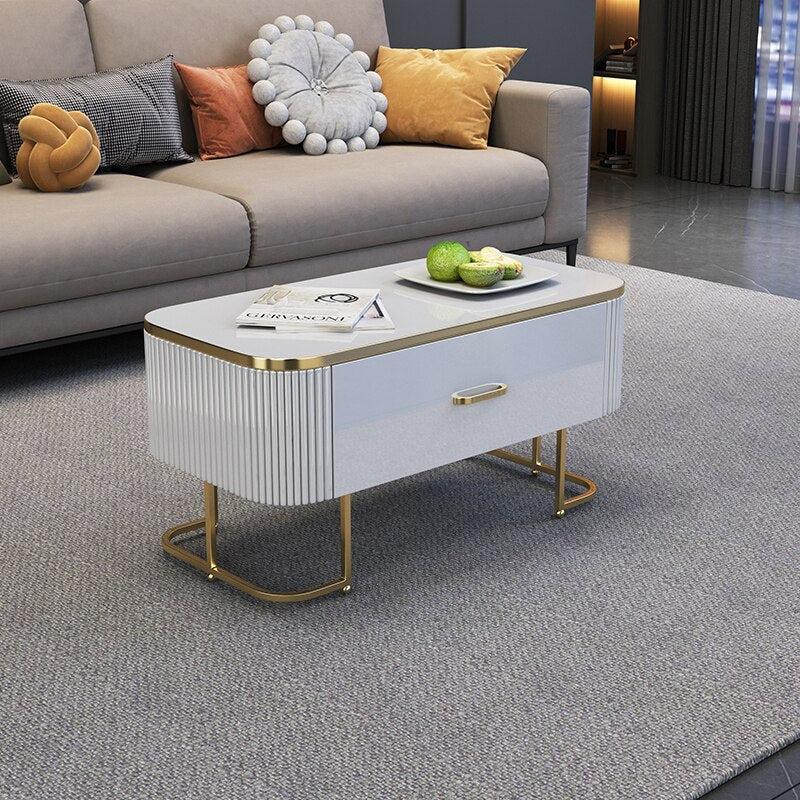 Lixra Panel Design Wooden Coffee Table
