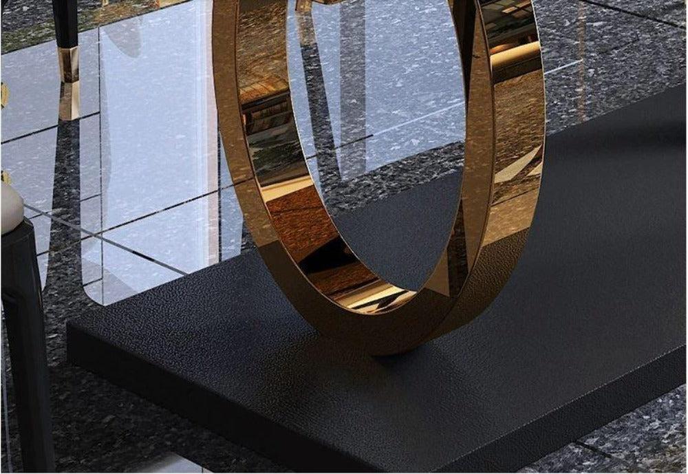 Lixra Paradigm Lavish Marble Dining Table-Set