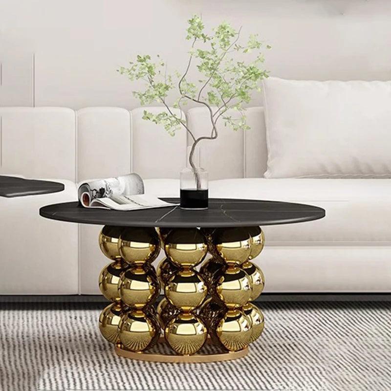 Lixra Pearl Shaped Modern Coffee Table