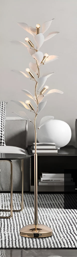 Lixra Petal Whispers Ceramic LED Floor Lamp
