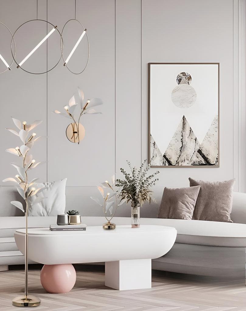 Lixra Petal Whispers Ceramic LED Floor Lamp