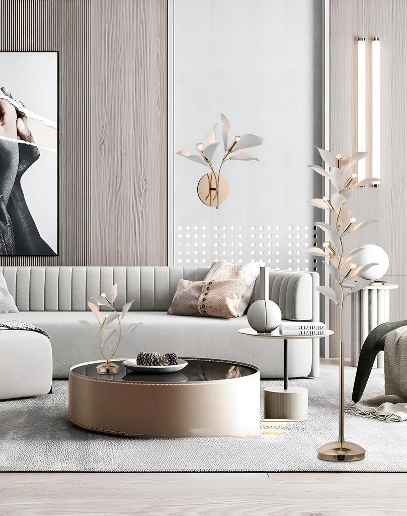 Lixra Petal Whispers Ceramic LED Floor Lamp