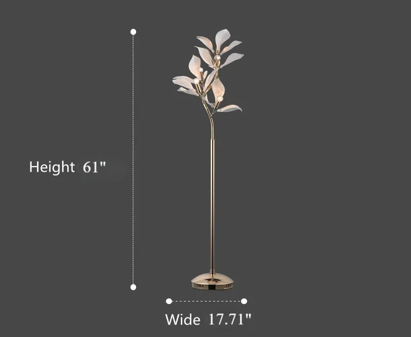 lixra Petal Whispers Ceramic LED Floor Lamp
