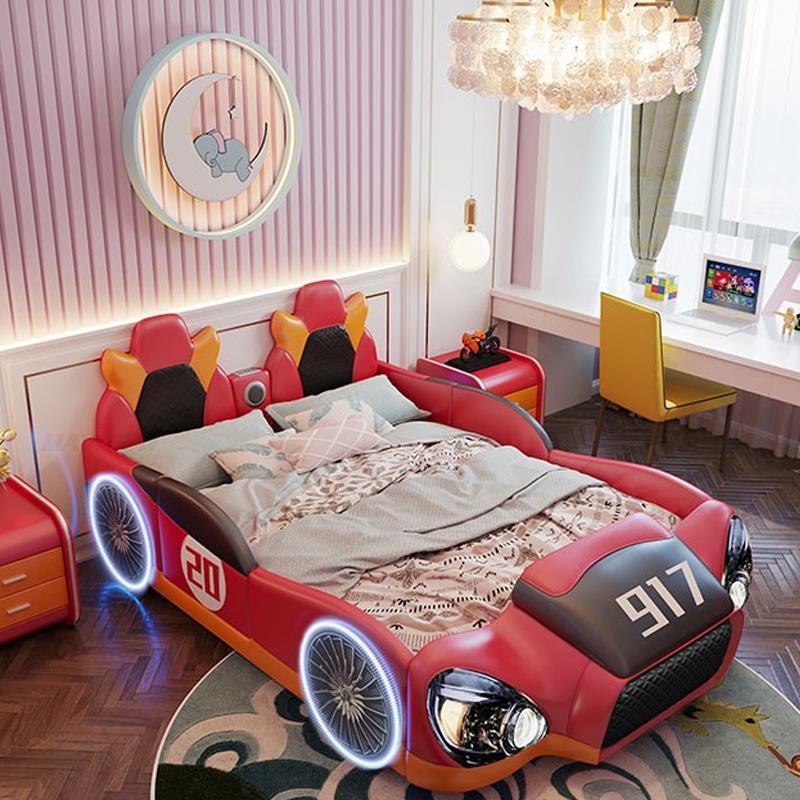 Lixra Popular Sports Car Shaped Kids Bed