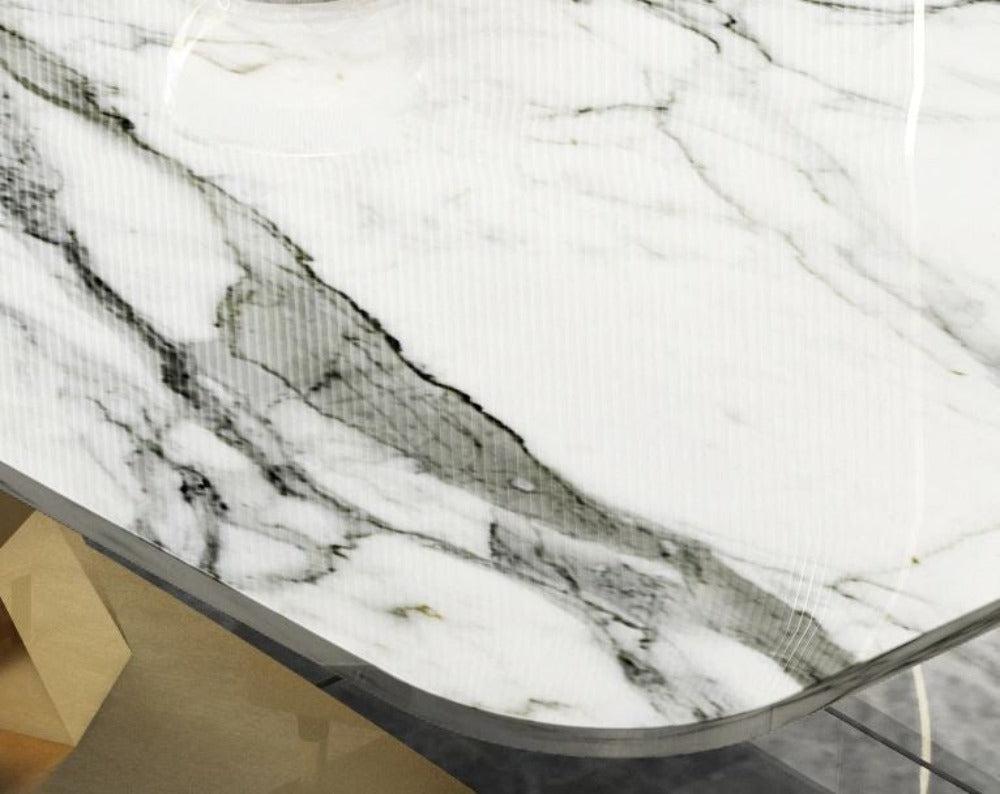 Lixra Post Modern Marble Dining Table Set