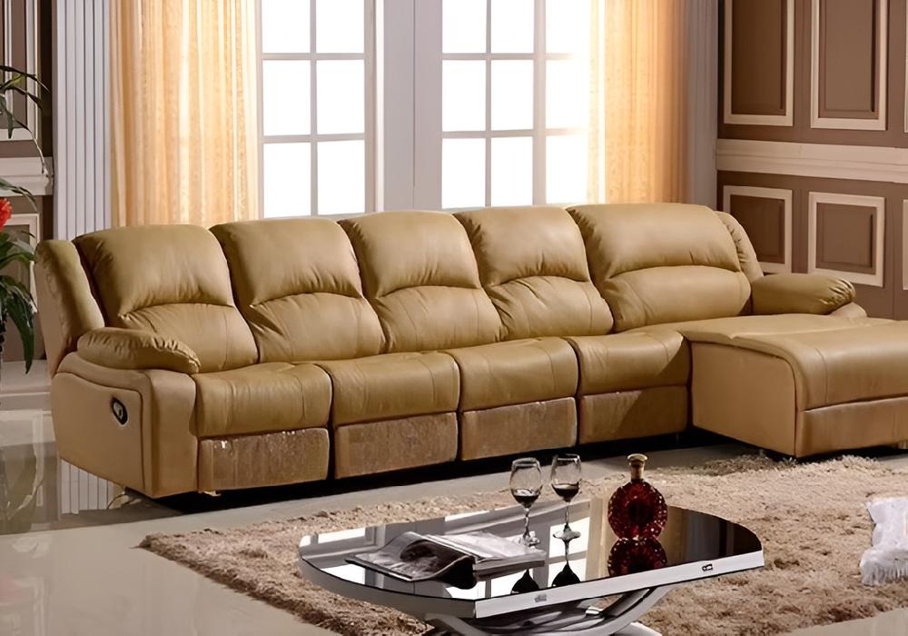 Lixra Power Recliner Leather Sectional Sofa
