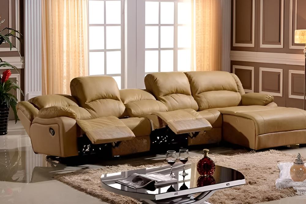 Lixra Power Recliner Leather Sectional Sofa