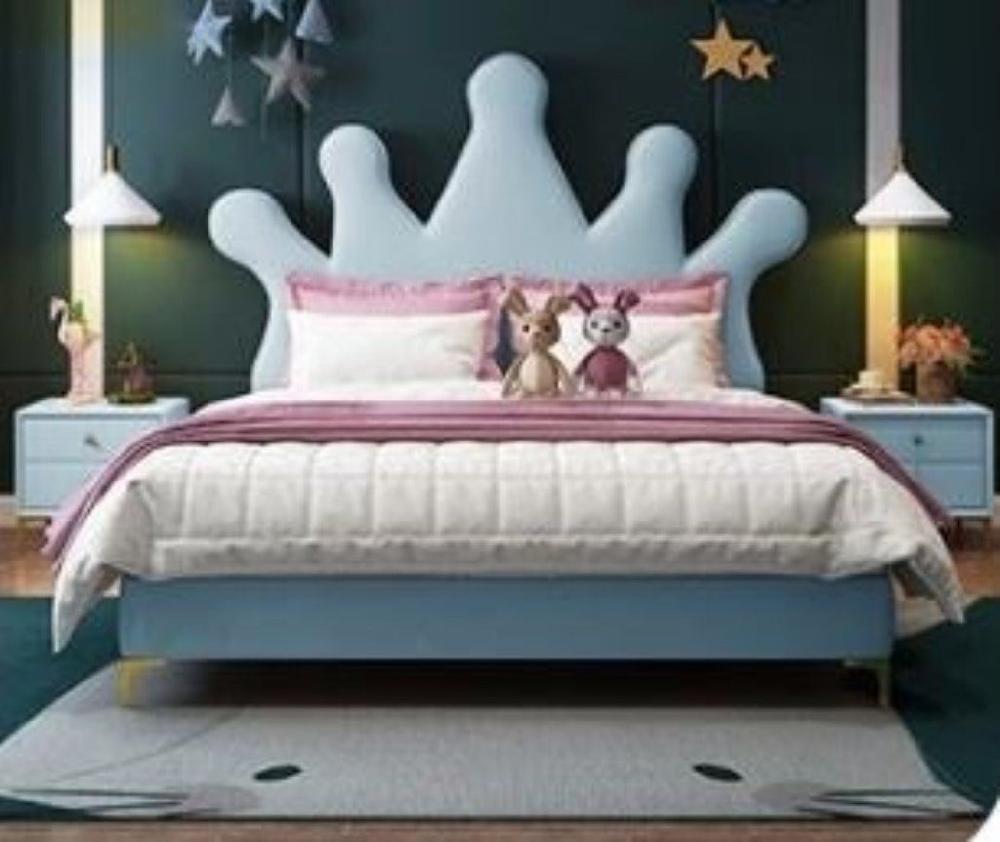 Lixra Princess Crown Fabric Children's Bed