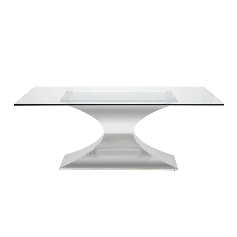 Lixra Quality Glass Top Dining Table