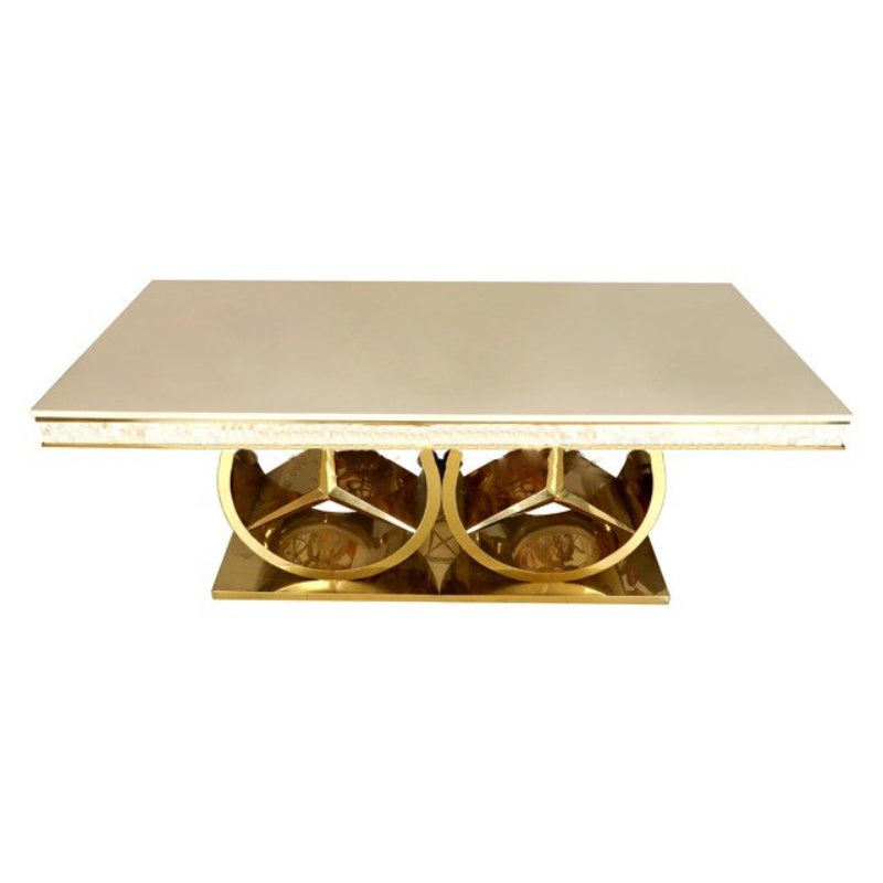 Lixra Ravishing Marble Modern Dining Table Set