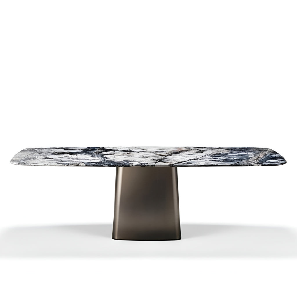 Lixra Rectangular Shape Marble Dining Table