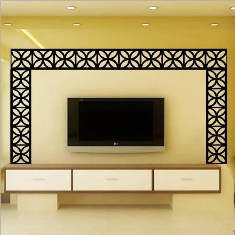 Lixra Reflective Acrylic Tiles Wall Stickers