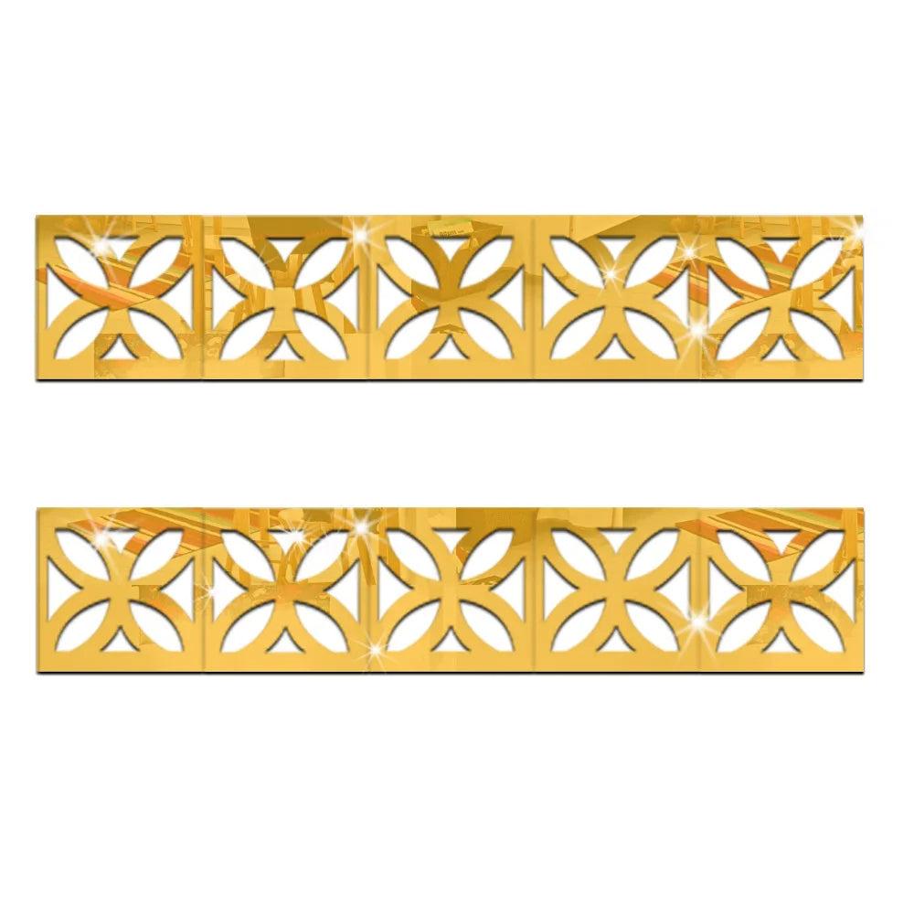 lixra Reflective Acrylic Tiles Wall Stickers