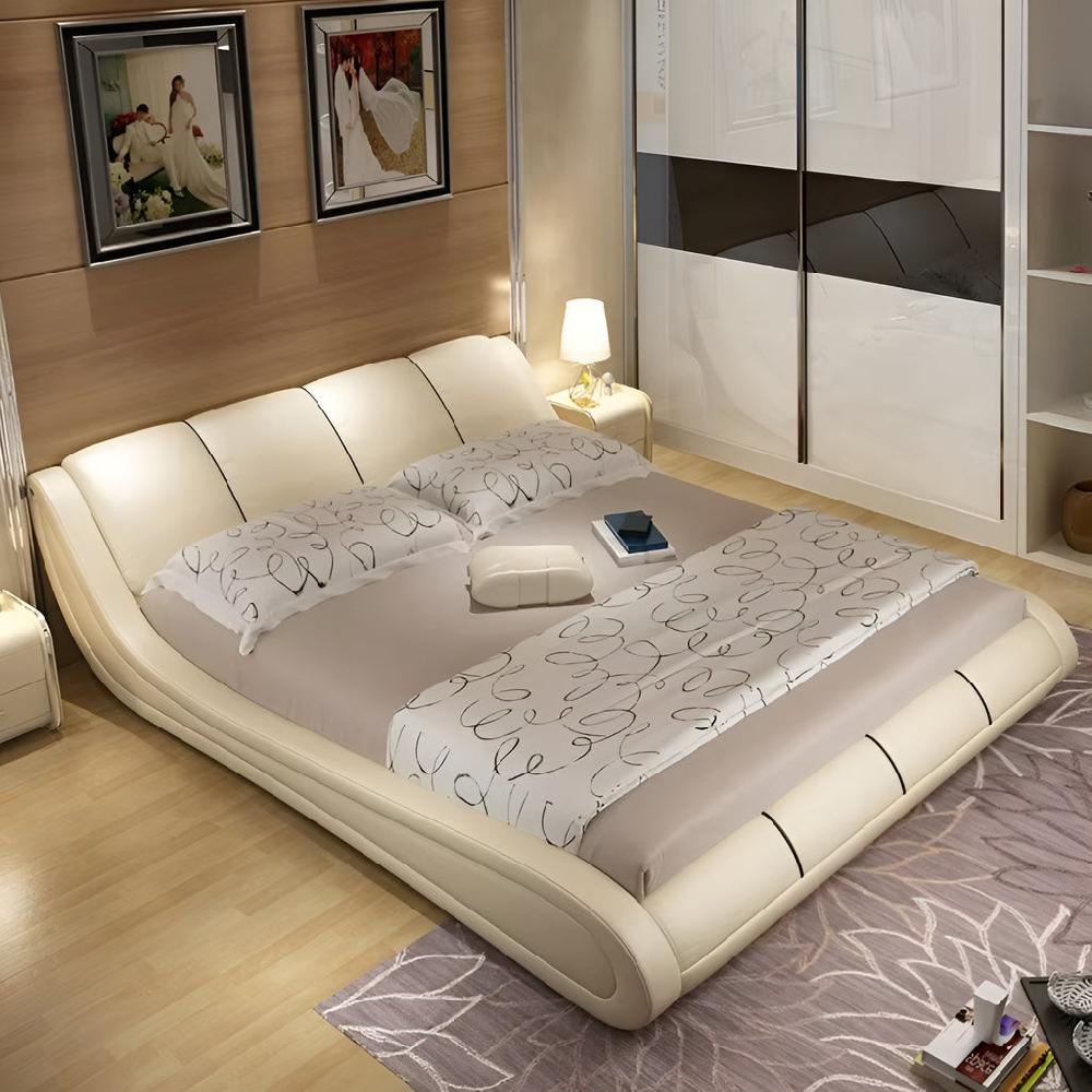 Lixra Resplendent Innovative Comfy Leather Bed