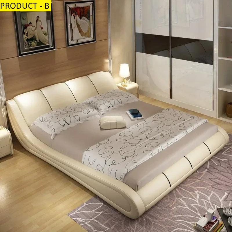 Lixra Resplendent Innovative Comfy Leather Bed