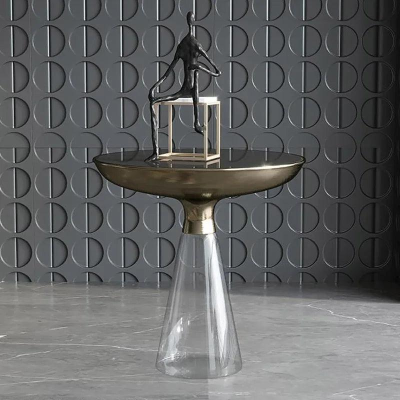 Lixra Round Coffee Table With 1-Side Table