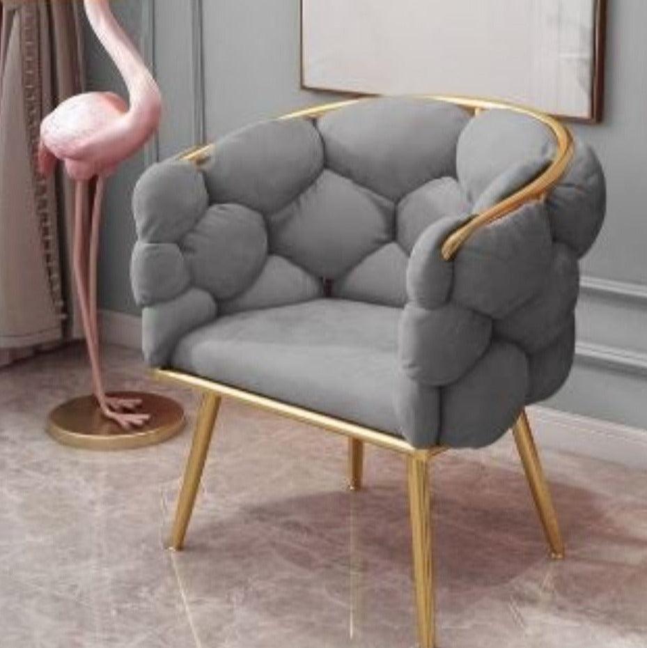 Lixra Round Cotton Bread Leisure Accent Chair