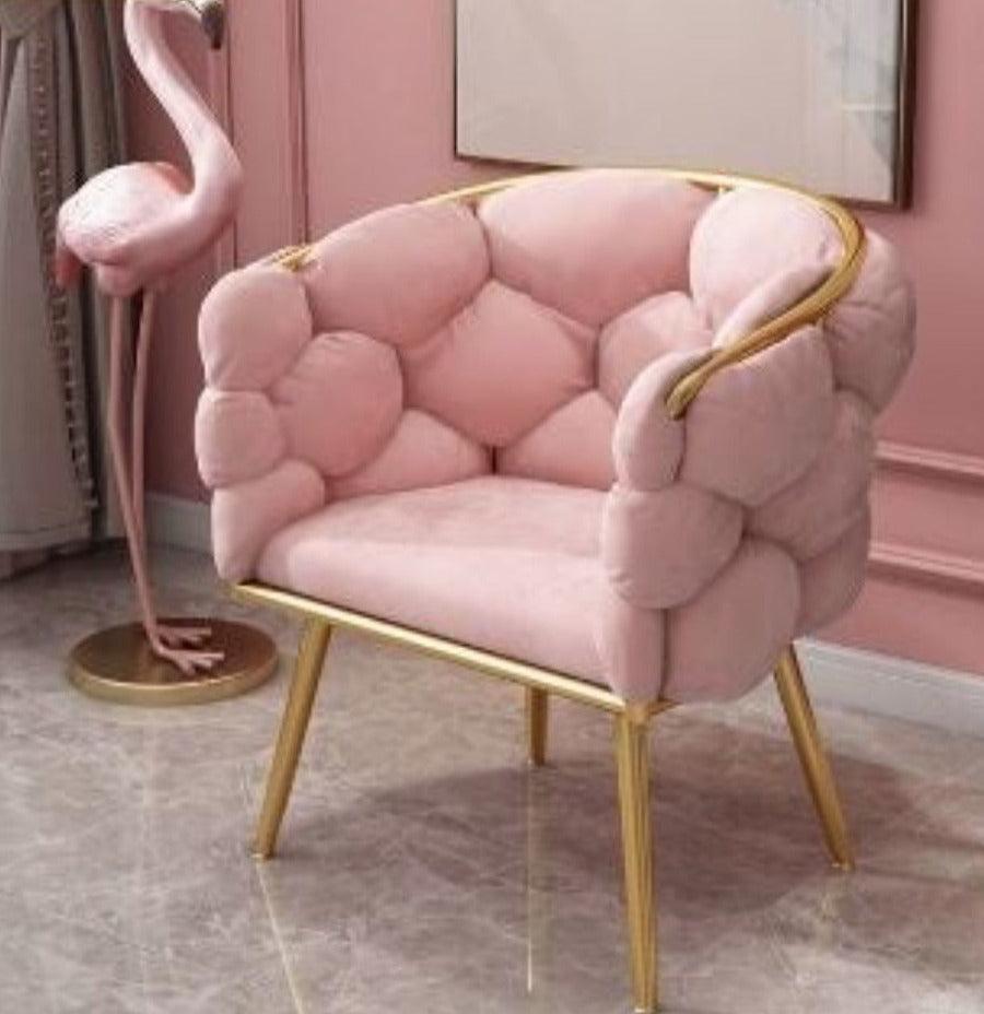 Lixra Round Cotton Bread Leisure Accent Chair