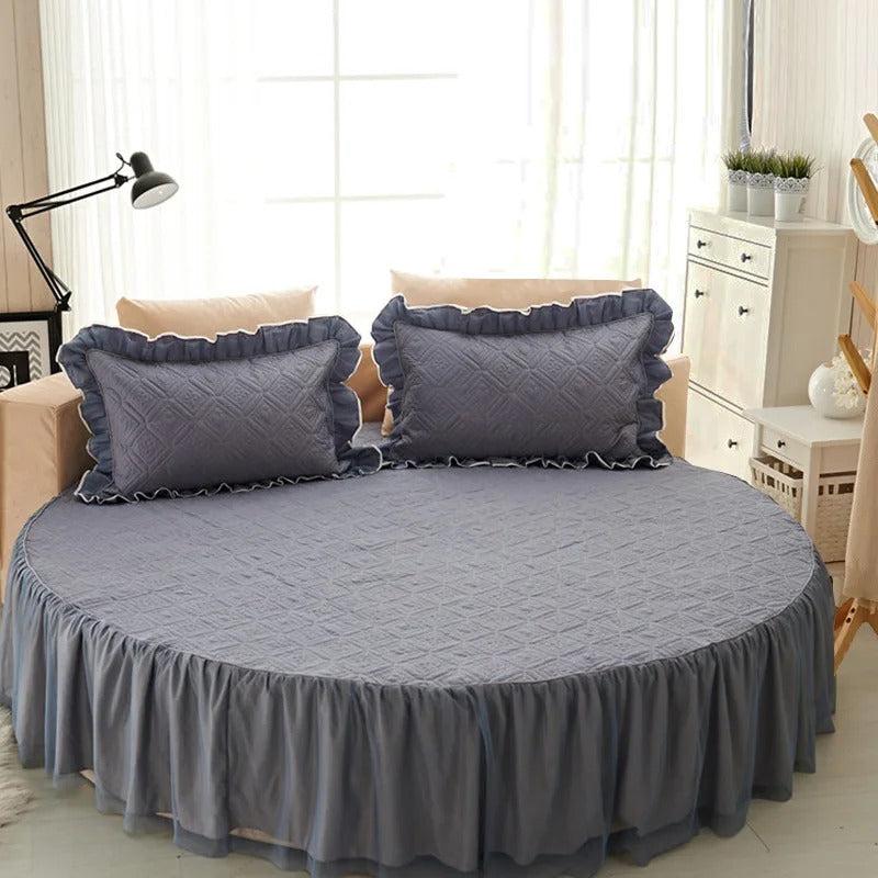 Lixra Round Fitted Cotton Bedsheet Skirt