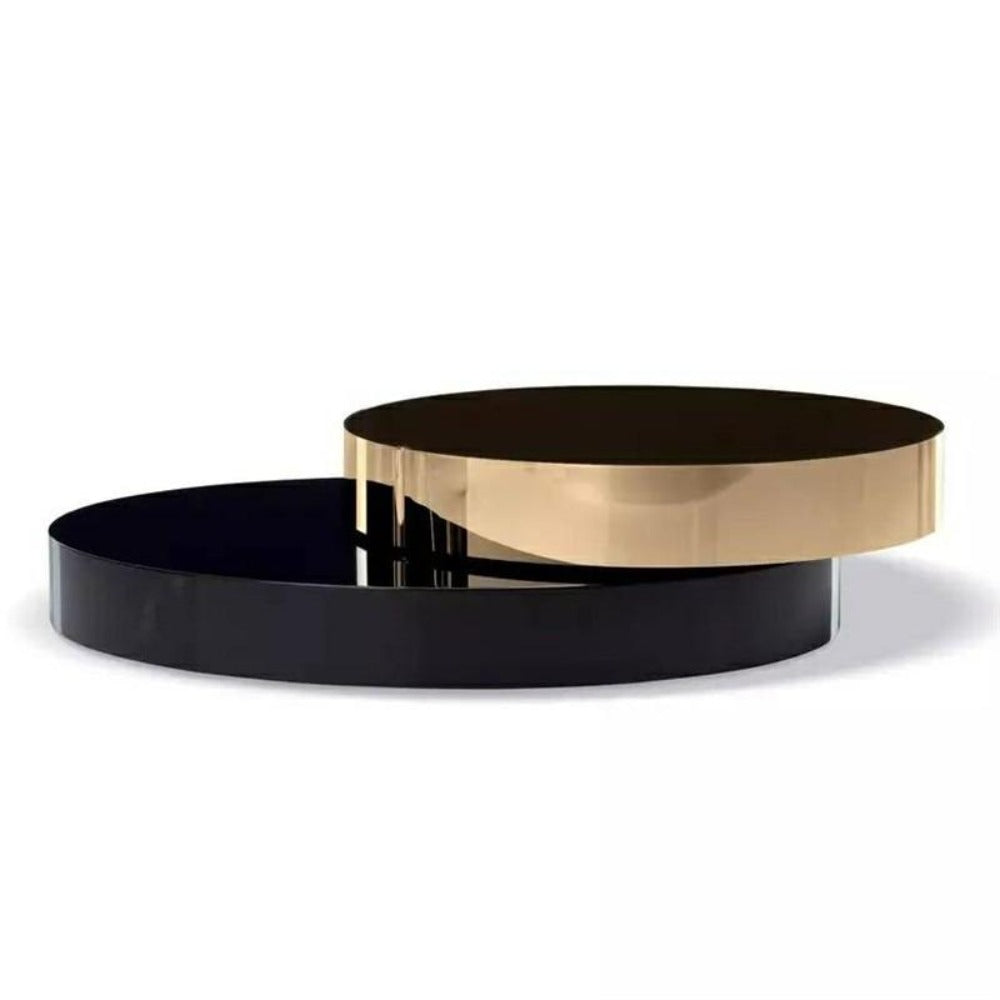 lixra Round Shaped Glass Coffee Table