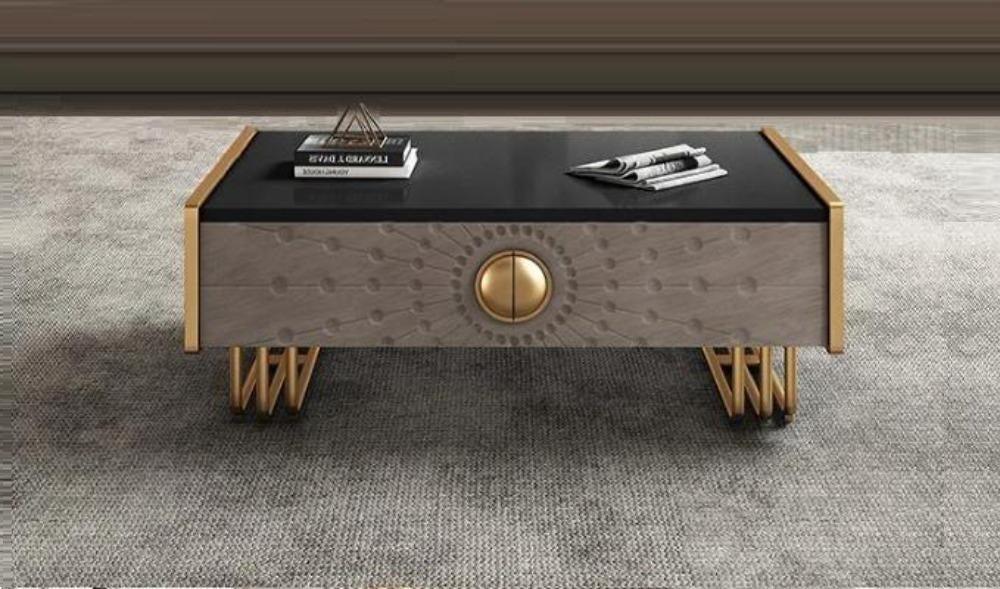lixra Rustic Luxurious Wooden Coffee Table