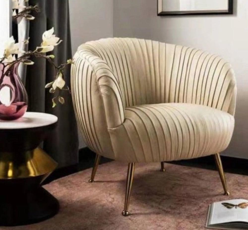 Lixra Scandinavian Style Fabric Accent Chair