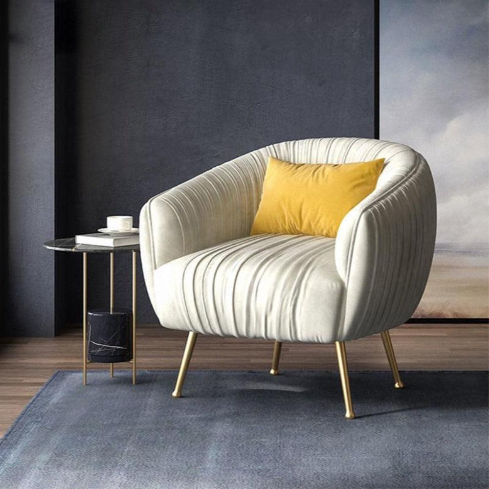 lixra Scandinavian Style Fabric Accent Chair