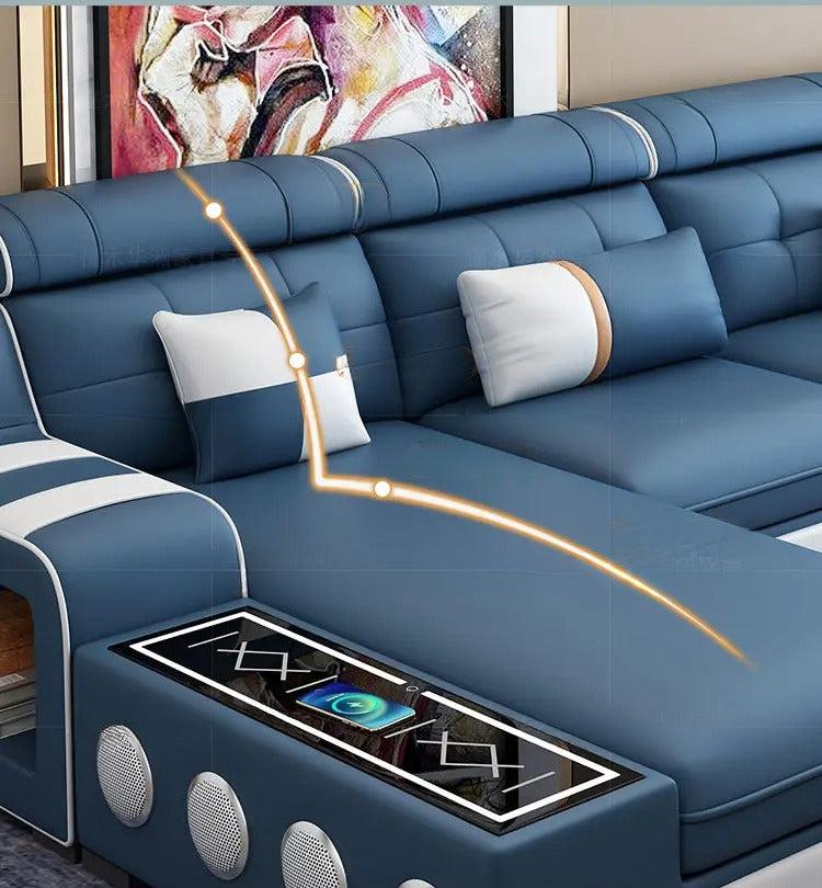 Lixra Sectional Leather Sofa Set