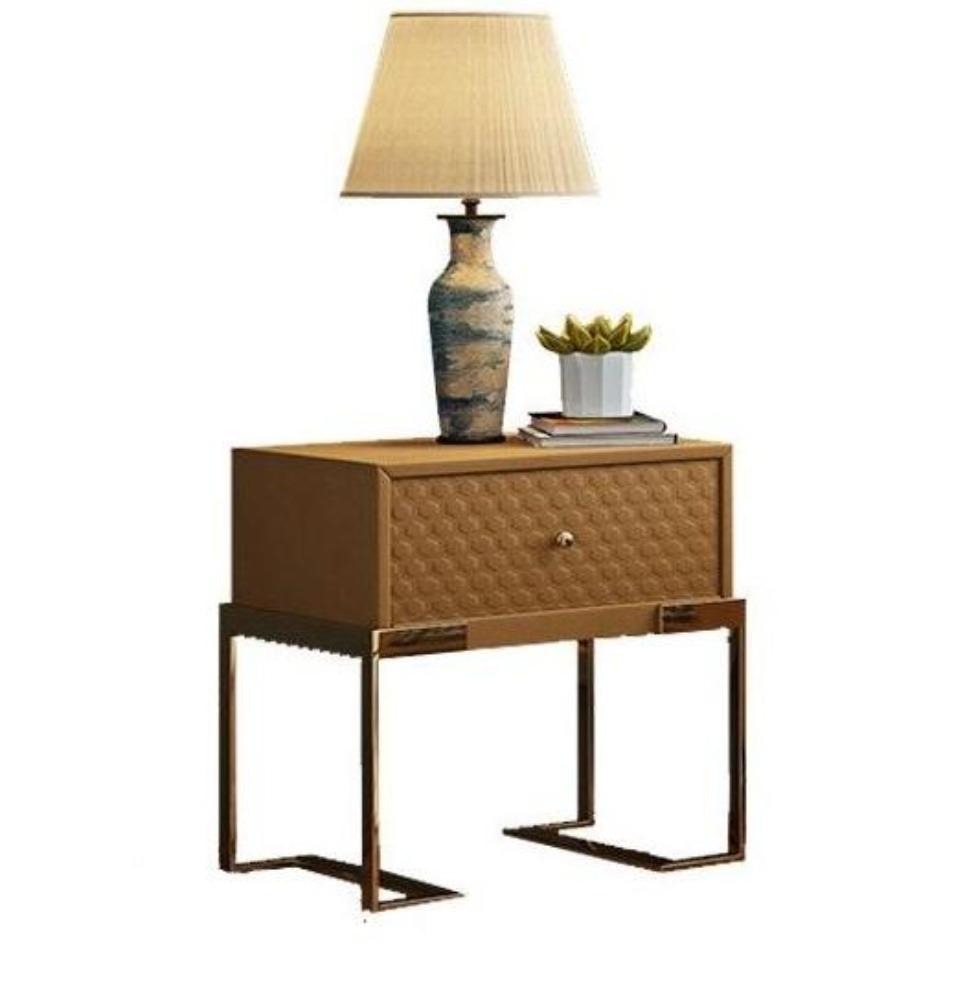 Lixra Set Of 2 Bedside Steel Framed Night Stand