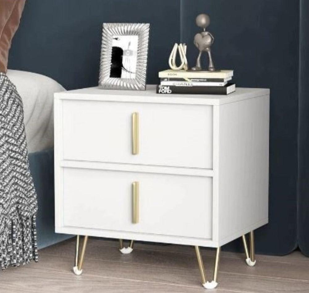 Lixra Set Of 2 Bedside Wooden Night Stand