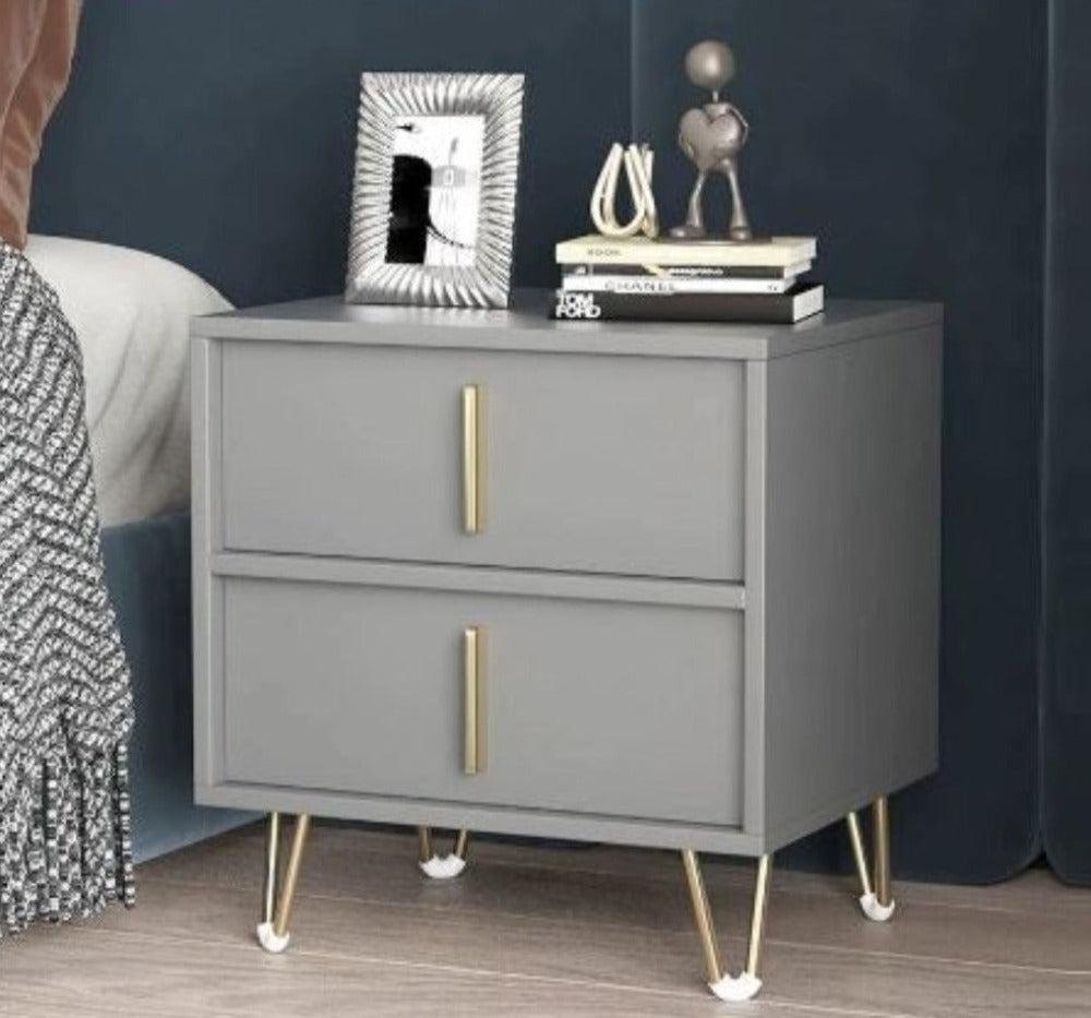 lixra Set Of 2 Bedside Wooden Night Stand