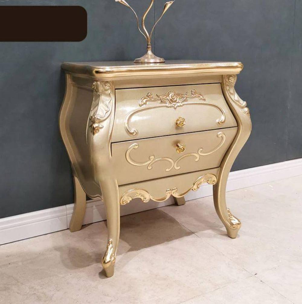lixra Set Of 2 European Nightstand Bedroom Drawer