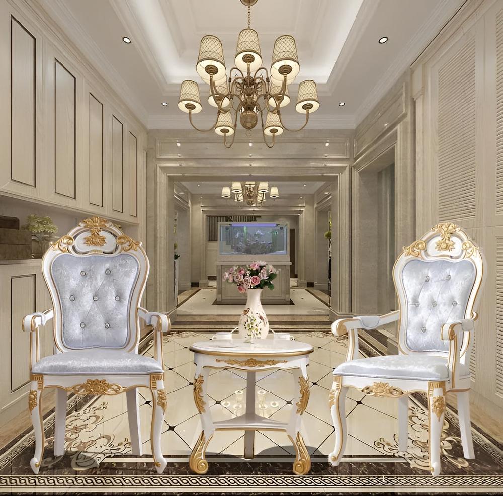 Lixra Set Of 2 European Velvet Dining Chair