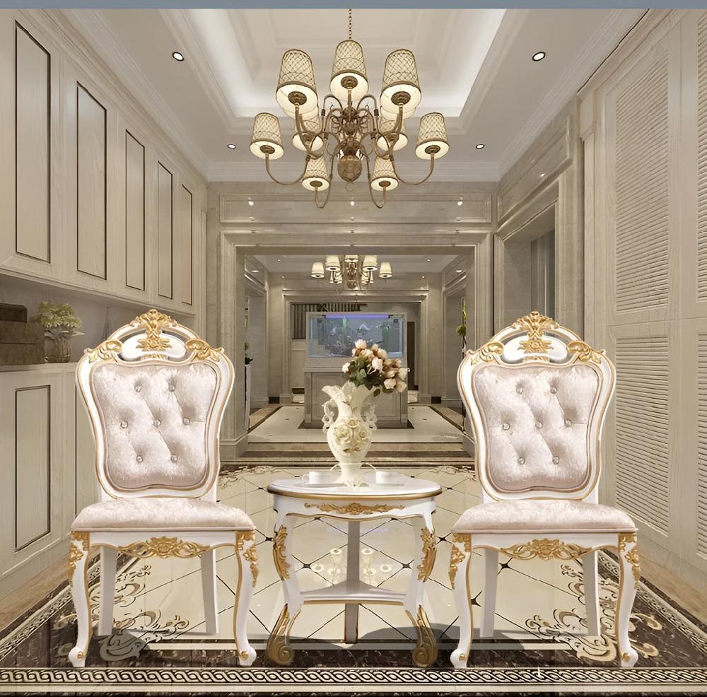 Lixra Set Of 2 European Velvet Dining Chair