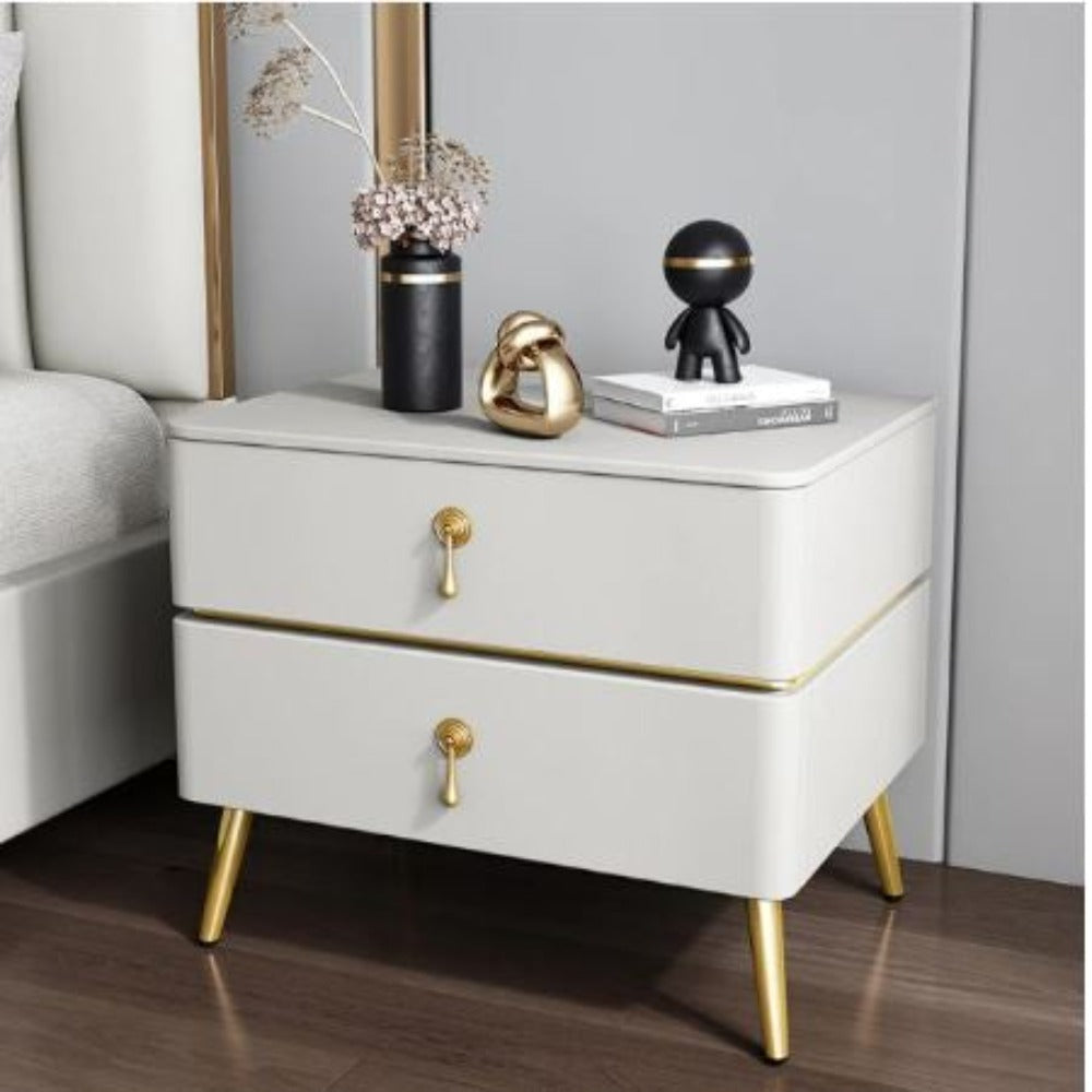 Lixra Set Of 2 Italian Wooden Bedside Night Stand