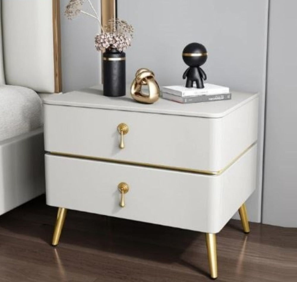 lixra Set Of 2 Italian Wooden Bedside Night Stand