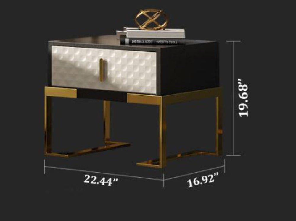 Lixra Set Of 2 Luxury Designed Wooden Night Stand