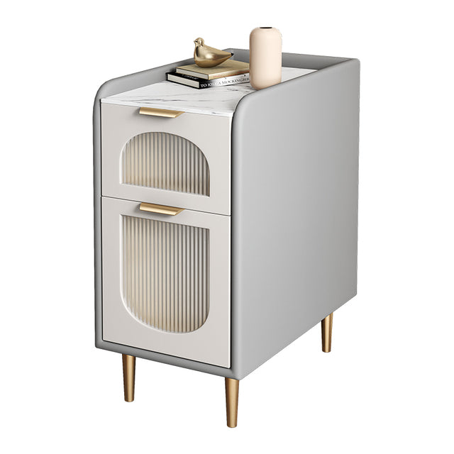 Lixra Set Of 2 Marble Appealing Nightstand