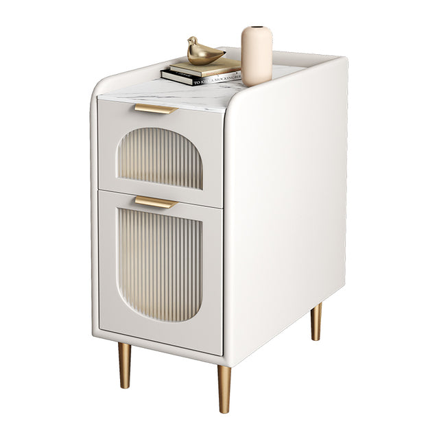 lixra Set Of 2 Marble Appealing Nightstand