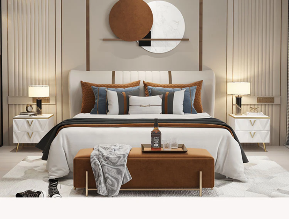 Lixra Set Of 2 Modern Design Wooden Night Stand