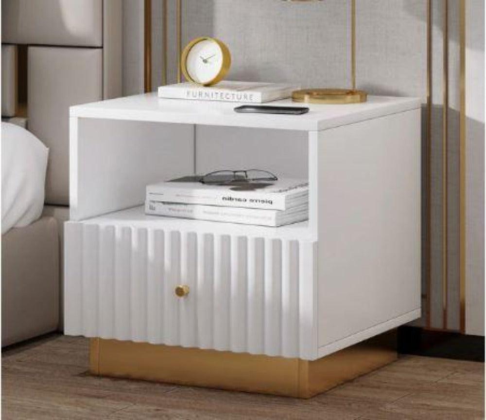 lixra Set Of 2 Modern Wooden Framed Night Stand