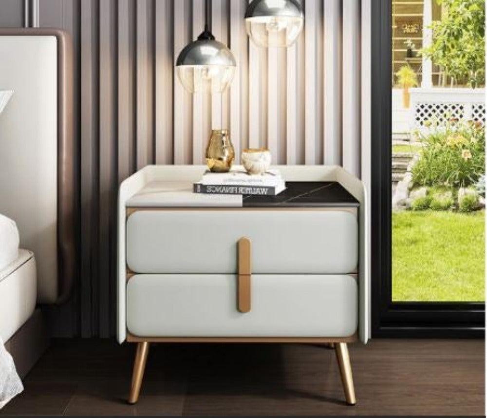 Lixra Set Of 2 Wooden Finish Night Stand