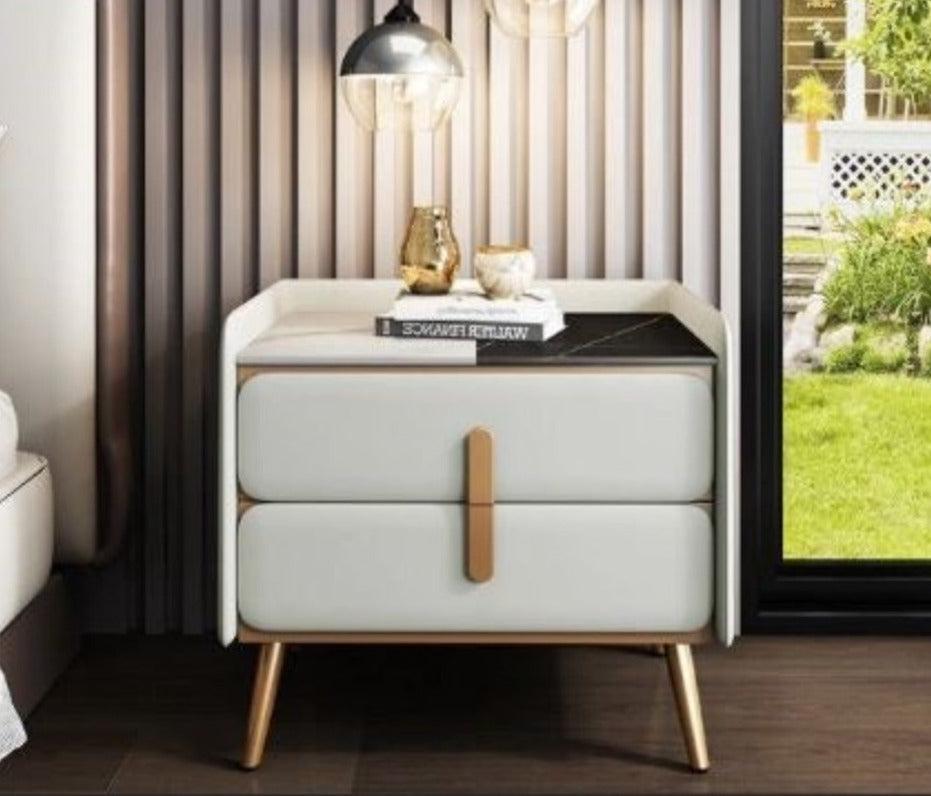 Lixra Set Of 2 Wooden Finish Night Stand