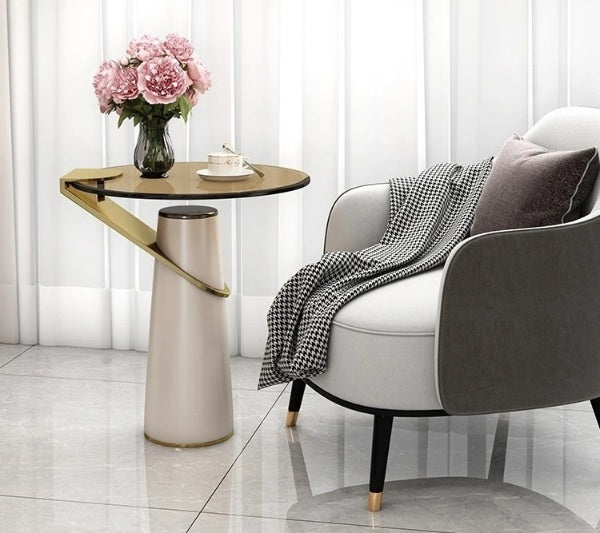 Lixra Set Of 2Luxurious Design Round Side Table