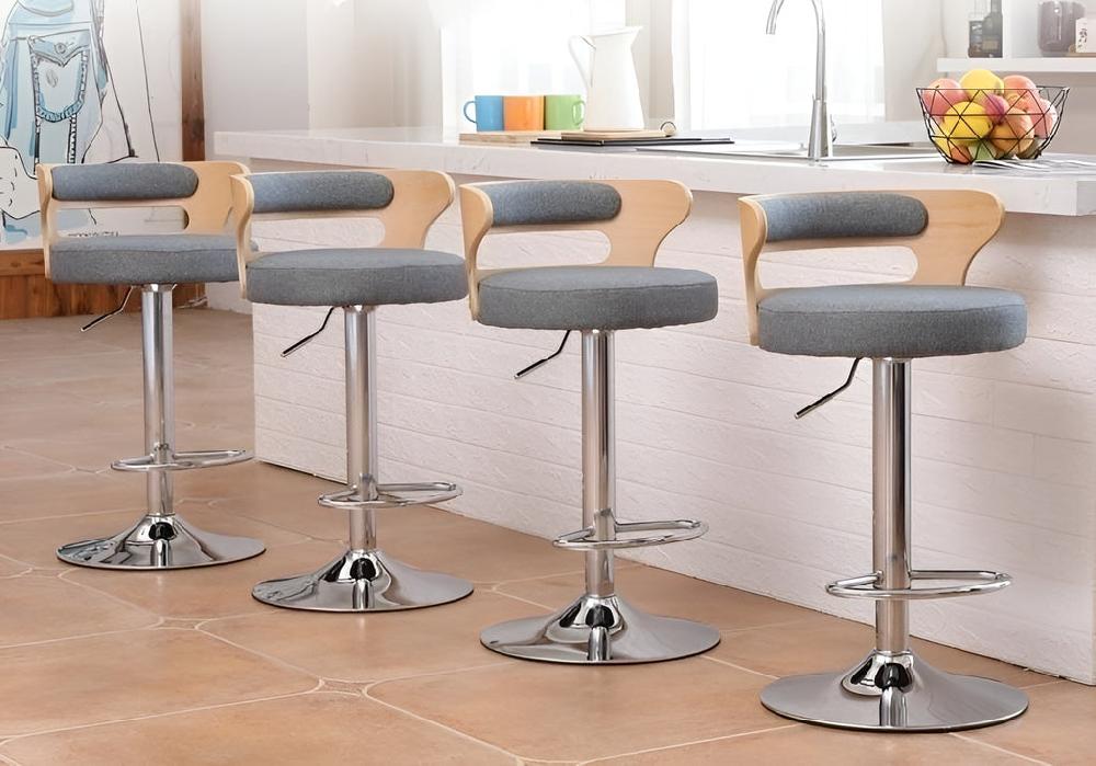 Lixra Set Of 3 Cozy Fabric Splendid Bar Stool