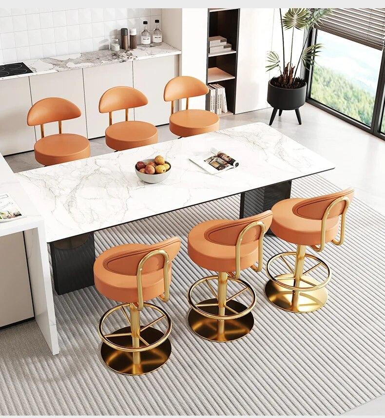 Lixra Set Of 3 Glided High Raised Bar Stool