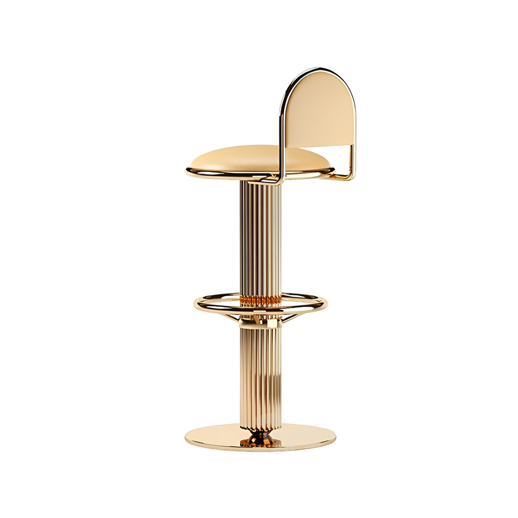 Lixra Set Of 3 Modern Swivel Leather Bar Stools